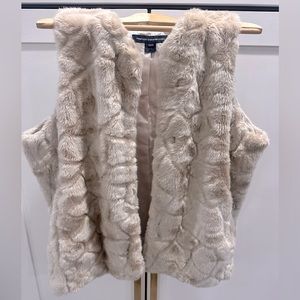 FRENCH CONNECTION Faux Fur Vest Size 12